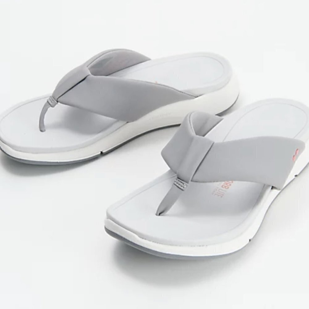Ryka Soft Toe Dual-Density Thong Sandals Timid (WIDE)